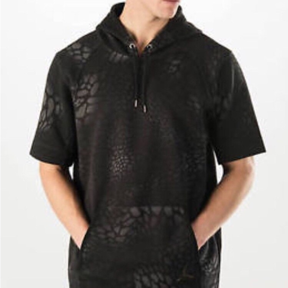 Nike Air Jordan XXX Blackcat Short Sleeve Hoodie Black
